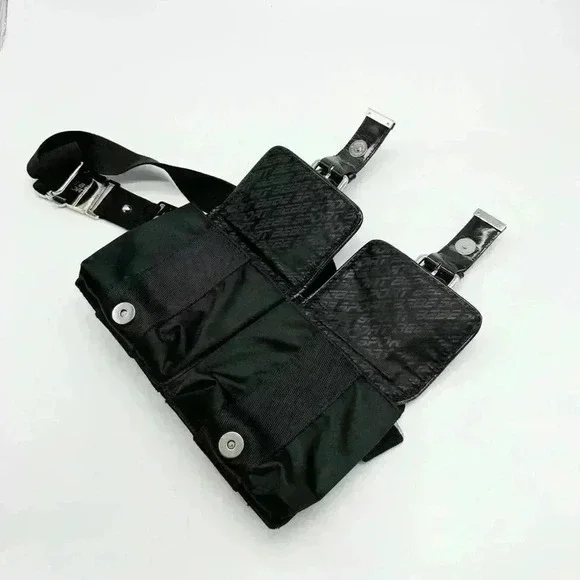 Y2K STYLE BEBE SPORT FANNY PACK SILVER HARDWARE - Picture 5 of 6